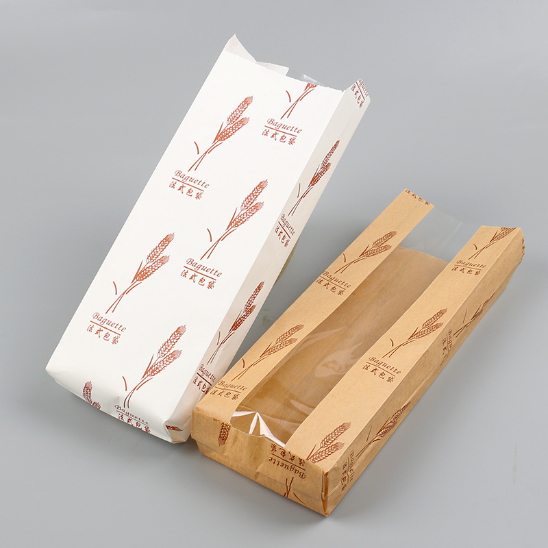 baguette kraft paper bread bag