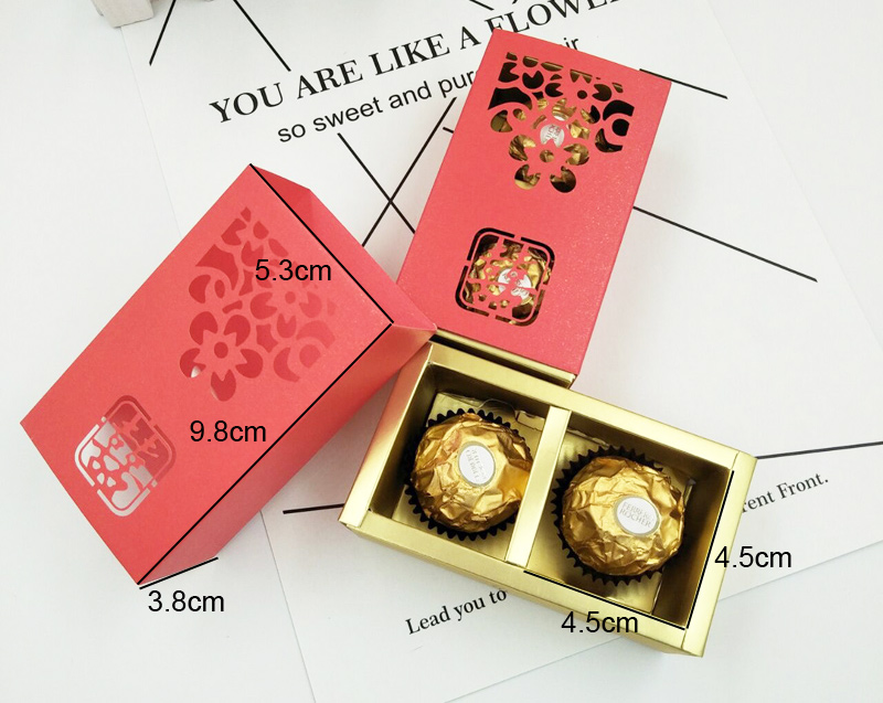 Hollow pattern drawer type packaging boxs