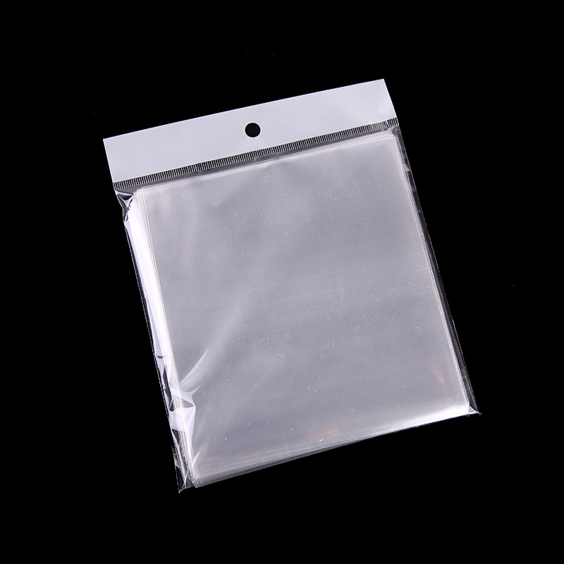 100-Pack 4x6 Heavy Duty OPP Bags – Self-Adhesive, Resealable Bottom Flap, Hanging Holes