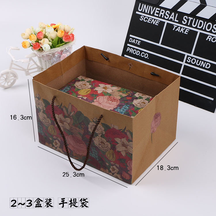 Clamshell Biscuit candy Kraft paper box