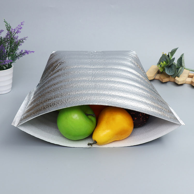 Aluminum foil square bottom solid fresh seafood insulated ice pack