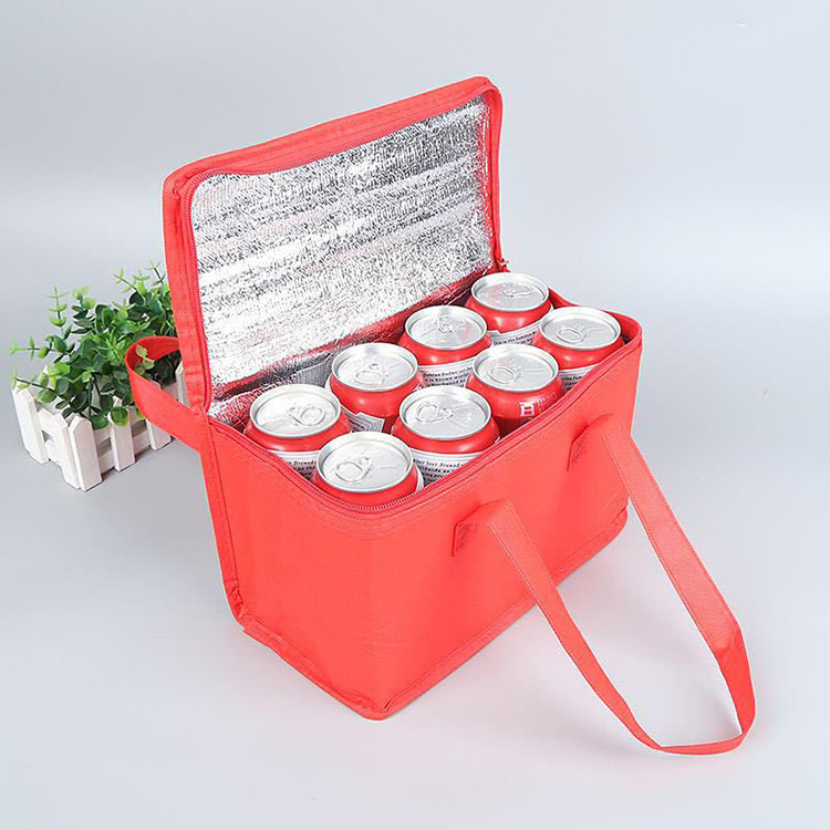 Direct sales large capacity insulation package non-woven ice bag picnic bag