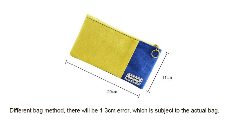 Fashion canvas handbag mobile phone bag color candy color pencil case