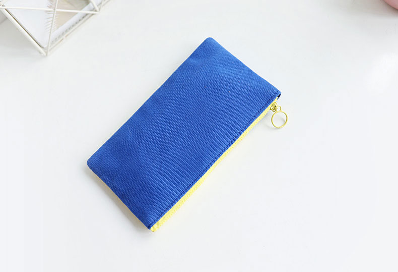 Fashion canvas handbag mobile phone bag color candy color pencil case