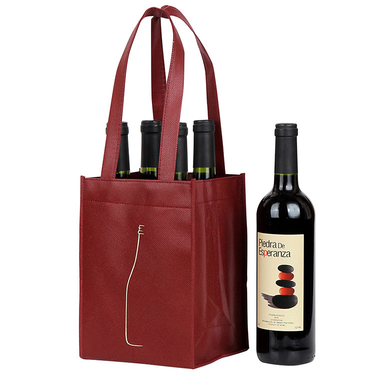 Wholesale non-woven wine bags can be loaded with single or multiple red ...