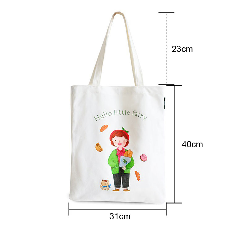 Printed canvas bag canvas bag female shoulde