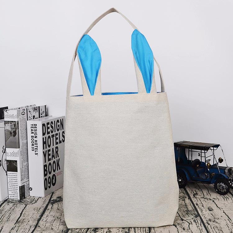 Rabbit ears cotton linen bag